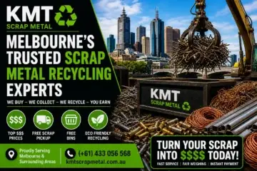 KMT Scrap Metal Melbourne recycling yard with metal collection, pickup service and top $$$ prices